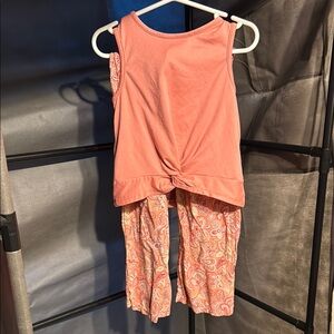 btween Coral and Peach Kids Matching Set